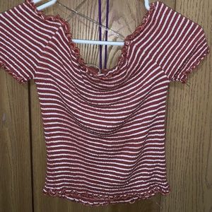 Off the shoulder crop top